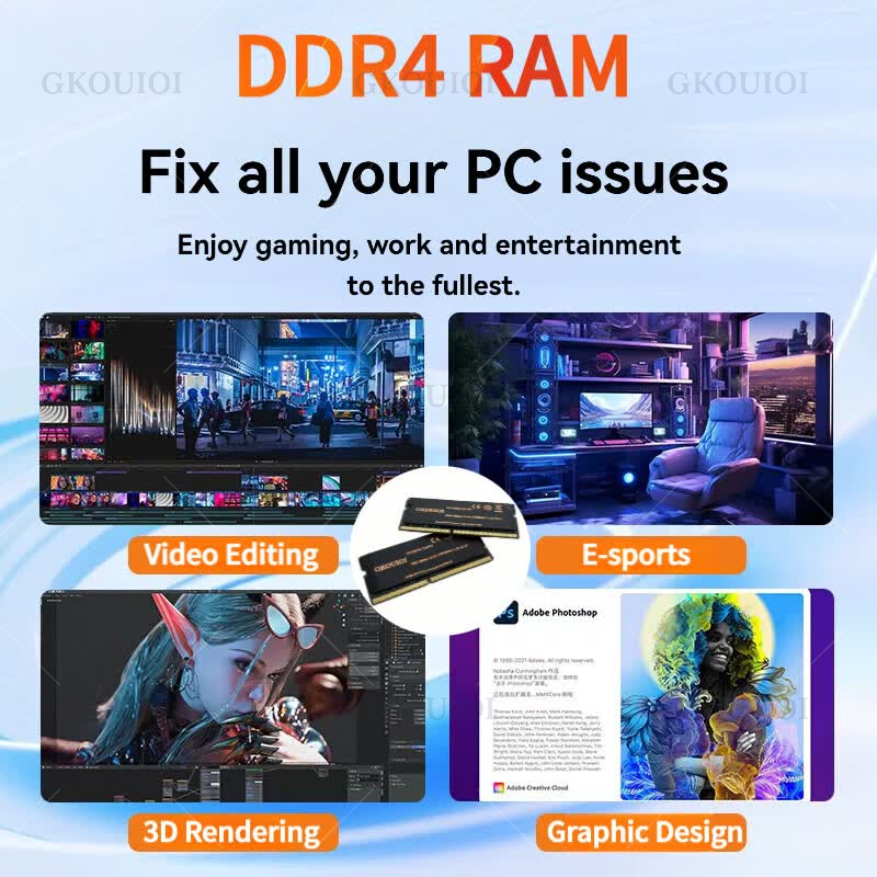 GKOUIOI DDR4 Memoria Ram 4GB 8 - Khadas Vim4 8Gb 评论和价格