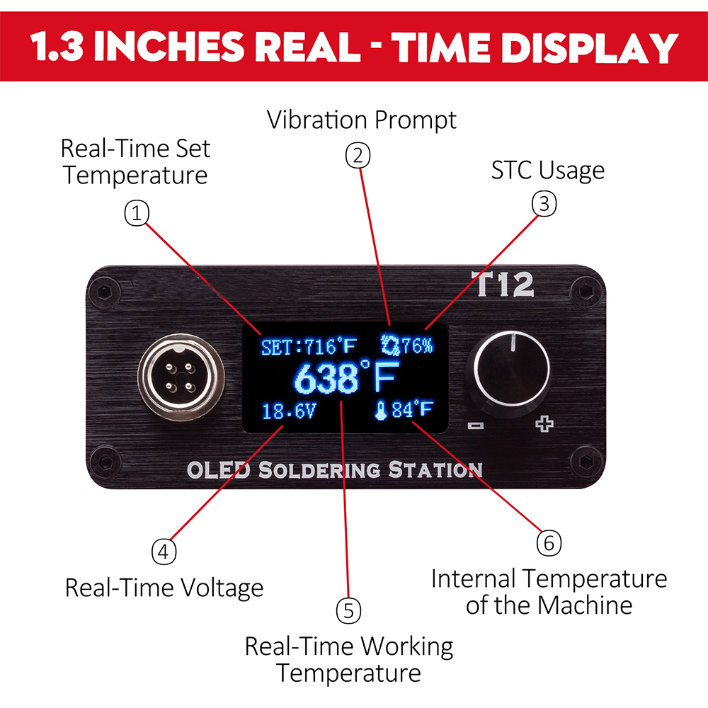 OLED T12 Soldering Iron Statio - Soldering Station T12 Oled 评论和价格