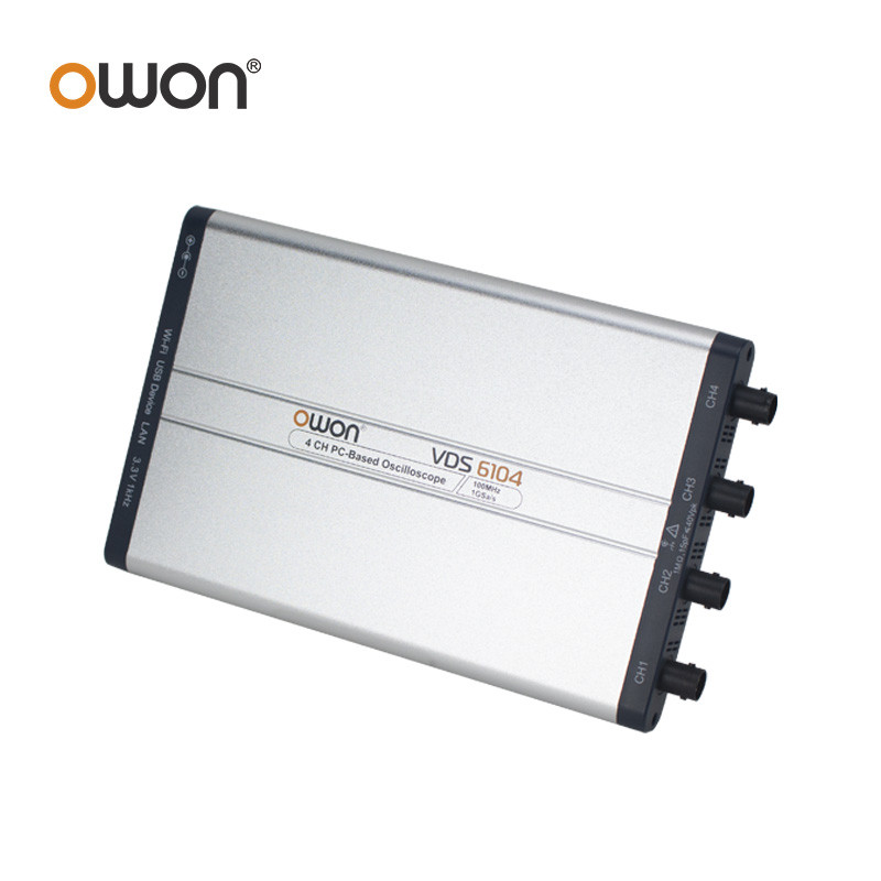 OWON VDS6074 VDS6104 Virtual P - Digital Storage Oscilloscope 100Mhz 4Ch 评论和价格